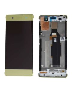Sony Xperia XA Original Display with Frame Lime Gold