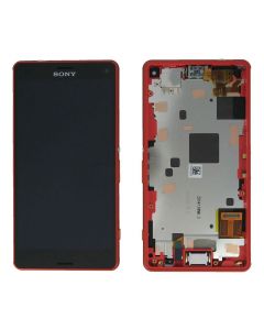 Sony Xperia Z3 Compact Original Display with Frame Orange