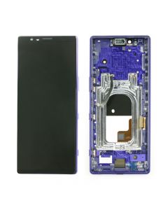 Sony Xperia 1 Original Display with Frame Purple