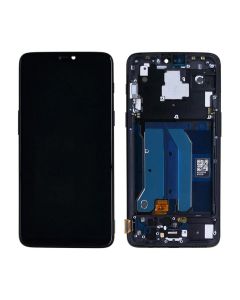 OnePlus 6 LCD Display with Frame Mirror Black