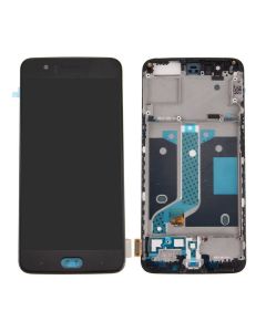 OnePlus 5 LCD Display with Frame Black