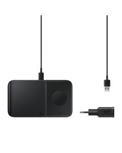 Samsung Wireless Charger Duo with Travel Adapter Black