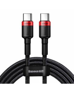 Baseus Cafule PD2.0 100W flash charging USB For Type-C cable (20V 5A) 2m Redwith Black