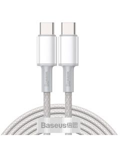 Baseus High Density Braided Fast Charging Data Cable Type-C to Type-C 100W 2m White