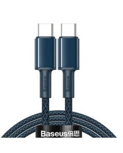 Baseus High Density Braided Fast Charging Data Cable Type-C to Type-C 100W 1m Blue