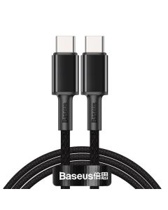 Baseus High Density Braided Fast Charging Data Cable Type-C to Type-C 100W 1m Black