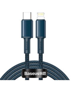 Baseus High Density Braided Fast Charging Data Cable Type-C to iP PD 20W 2m Blue