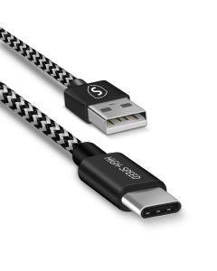 SiGN Skin USB-C Cable 2.1A 0.25 m - Black / White