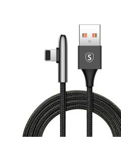 SiGN USB to Lightning Gaming Cable, 2m, 2.4A - Black