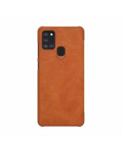 Nillkin Qin Leather Case For Samsung Galaxy A21s Brown