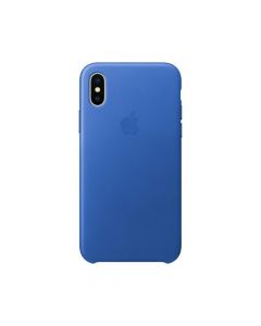 Apple iPhone X Leather Case Electric Blue