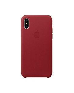 Apple iPhone X Leather Case Red