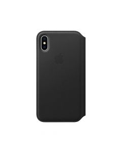 Apple iPhone X Leather Folio Case Black