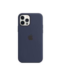 Apple Silicon Case with MagSafe iPhone 12 Pro, iPhone 12 Deep navy