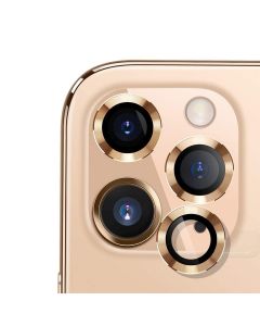 iPhone 12 Pro Max Camera Lens Protector Aluminum Alloy (3 Pcs) - Gold