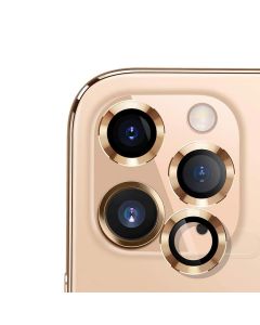 iPhone 11 Pro/11 Pro Max/12 Pro Camera Lens Protector Aluminum Alloy (3 Pcs) - Gold