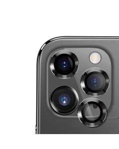 iPhone 11 Pro/11 Pro Max/12 Pro Camera Lens Protector Aluminum Alloy (3 Pcs) - Black