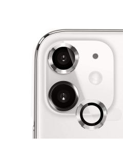 iPhone 11/12/12 Mini Camera Lens Protector Aluminum Alloy (2 Pcs) - Silver