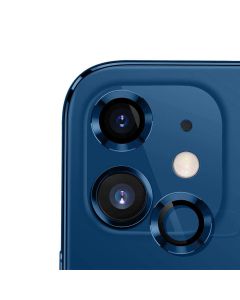 iPhone 11/12/12 Mini Camera Lens Protector Aluminum Alloy (2 Pcs) - Blue