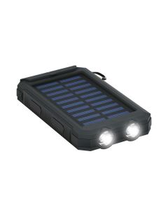 SiGN Powerbank with Solar Cells, 8000mAh - Black