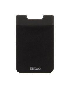Deltaco Card Holder for Smartphones, 3M Glue - Black