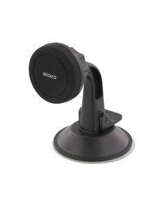 Deltaco Magnetic Mobile Carrier for The Car with Suction Cup - Black