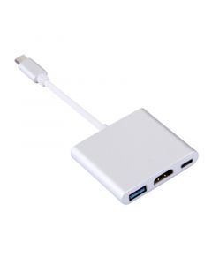 Deltaco USB-C Hub to HDMI, USB-A and USB-C