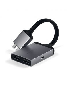 Satechi Type-C Dual HDMI Adapter - Space gray