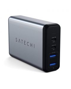 Satechi 75W Dual Type-C PD Travel Charger, Space Gray