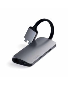 Satechi Type-C Dual HDMI Multimedia Adapter - Space Gray