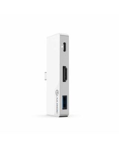 ALOGIC Ultra USB-C Dock NANO MINI - HDMI, USB, Audio and 60W PD (Color :: Silver)