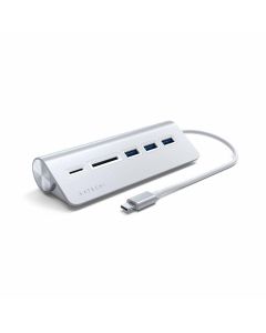 Satechi TYPE-C Alu USB Hub & Card Reader Silver