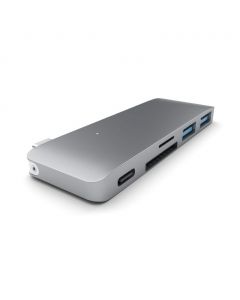 Satechi USB-C Passthrough Hub, Space Gray