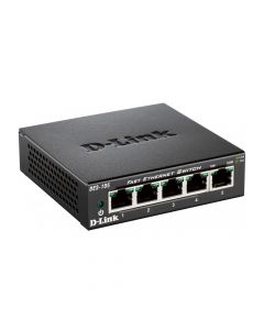 D-Link Ethernet Switch, 5x10 / 100Mbps, metal casing, black