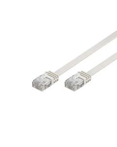 Deltaco Cat6 patch cable, 1m, white