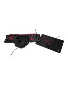 Deltaco Gaming 4-in-1 Gaming Kit Keyboard, Mouse, Mouse Pad & Headset