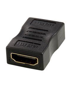 Deltaco HDMI adapter, female to female, black