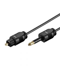 Goobay Digital Fiber Cable Audio, Toslink-MiniPlug, 1m