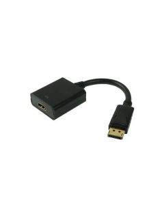 Deltaco Adapter DisplayPort to HDMI 20 cm - Black