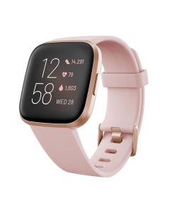 Fitbit Versa 2 Smartwatch (NFC) with Amazon Alexa - Petal & Copper Rose - Currys