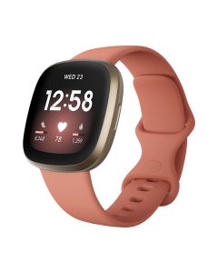 Fitbit Versa 3 Smartwatch Aluminum Pink Clay/Soft Gold 