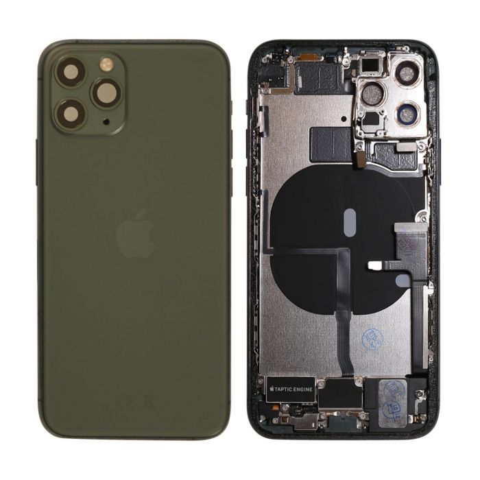 iPhone 11 Pro Housing with small Parts Original Pulled Green